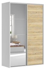 Garderobna omara z drsnimi vrati Flex Set №241 - 150 cm
