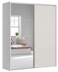 Garderobna omara z drsnimi vrati in ogledalom Flex Set №244 - 200 cm