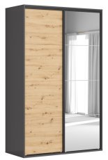 Garderobna omara z drsnimi vrati in ogledalom Flex Set №248 - 150 cm
