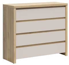 Komoda s 4 predali Kaspian - hrast mauvella/kašmir  