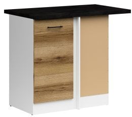 Spodnja kotna omara Junona Line desna 100 cm (delovna plošča) - delano hrast