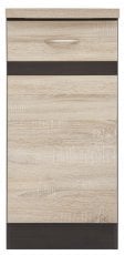 Spodnja omara Junona Line desna 40 cm (delovna plošča) - wenge/sonoma hrast 