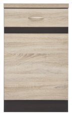 Spodnja omara Junona Line desna 50 cm  (delovna plošča) - wenge/sonoma hrast 