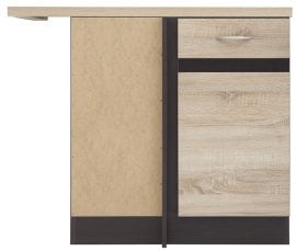 Spodnja kotna omara Junona Line leva 100 cm (delovna plošča) - wenge/sonoma hrast 
