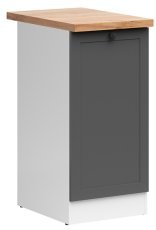 Spodnja omara Junona Line desna 40 cm (delovna plošča) - grafit 