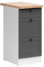 Spodnja omara s predali Junona Line 40 cm (delovna plošča) - grafit