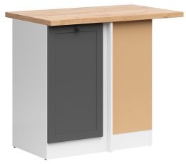Spodnja kotna omara Junona Line desna 100 cm (delovna plošča) - grafit