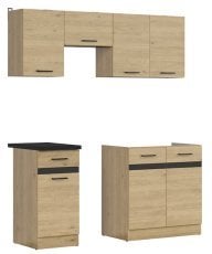 Kuhinjski sestav Junona Line 170 cm (delovna plošča) - hrast bernstein