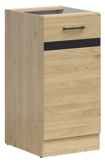 Spodnja omara Junona Line desna 40 cm (brez delovne plošče) - hrast bernstein