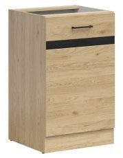 Spodnja omara Junona Line leva 50 cm (brez delovne plošče) - hrast bernstein