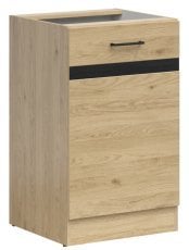Spodnja omara Junona Line desna 50 cm (brez delovne plošče) - hrast bernstein