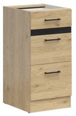 Spodnja omara s predali Junona Line 40 cm (brez delovne plošče) - hrast bernstein