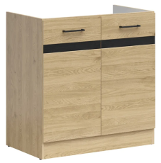 Omara za pomivalno korito Junona Line 80 cm - (brez delovne plošče) - hrast bernstein