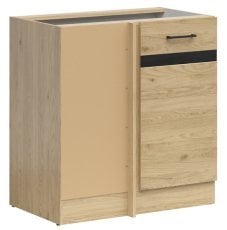 Spodnja kotna omara Junona Line leva 100x60 cm (brez delovne plošče) - hrast bernstein