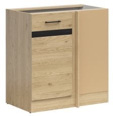 Spodnja kotna omara Junona Line desna 100x60 cm (brez delovne plošče) - hrast bernstein