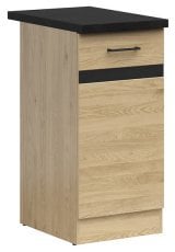 Spodnja omara Junona Line leva 40 cm (delovna plošča) - hrast bernstein