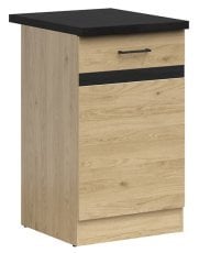 Spodnja omara Junona Line desna 50 cm (delovna plošča) - hrast bernstein