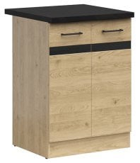 Spodnja omara Junona Line 60 cm (delovna plošča) - hrast bernstein