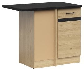 Spodnja kotna omara Junona Line leva 100 cm (delovna plošča) - hrast bernstein