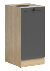 Spodnja omara Junona Line leva 40 cm (brez delovne plošče) - hrast bernstein/grafit