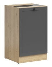 Spodnja omara Junona Line leva 50 cm (brez delovne plošče) - hrast bernstein/grafit