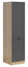 Visoka kuhinjska omara Junona Line leva 50 cm - hrast bernstein/grafit