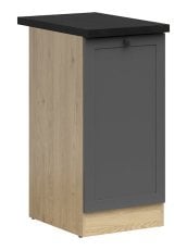 Spodnja omara Junona Line leva 40 cm (delovna plošča) - hrast bernstein/grafit