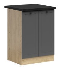 Spodnja omara Junona Line 60 cm (delovna plošča) - hrast bernstein/grafit