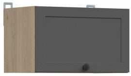 Zgornja omarica Junona Line 50 cm - hrast bernstein/grafit