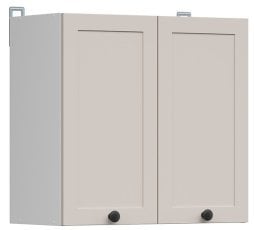 Zgornja omara Junona Line 60 cm - bela/uni kašmir
