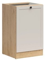 Spodnja omara Junona Line leva 50 cm (brez delovne plošče) - hrast bernstein/uni kašmir