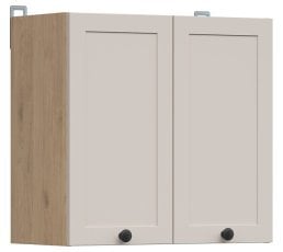 Zgornja omara Junona Line 60 cm - hrast bernstein/uni kašmir