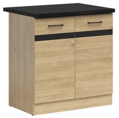 Spodnja omara Junona Line 80 cm (delovna plošča) - hrast bernstein