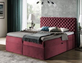 Meble Gruška - Boxspring postelja Chesterfield - 200x200 cm