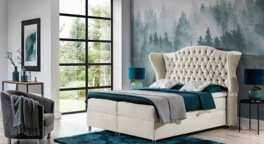 Meble Gruška - Boxspring postelja Livia - 140x200 cm