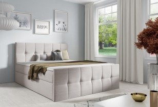 Meble Gruška - Boxspring postelja Charlotte - 200x200 cm
