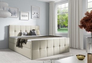 Meble Gruška - Boxspring postelja Charlotte - 200x200 cm