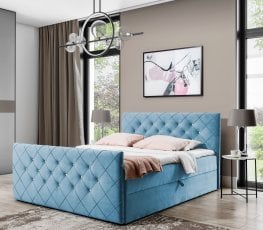 Boxspring postelja Malaga - 200x200 cm