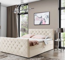 Meble Gruška - Boxspring postelja Malaga - 140x200 cm