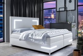 Meble Gruška - Boxspring postelja Delos LED - 140x200 cm
