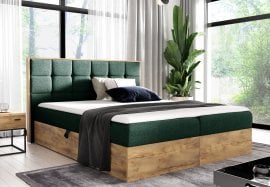 Boxspring postelja Wood1 - 120x200 cm