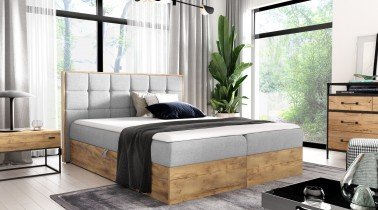 Meble Gruška - Boxspring postelja Wood1 - 160x200 cm