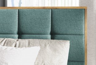 Meble Gruška - Boxspring postelja Wood 1 - 180x200 cm - hrast lancelot