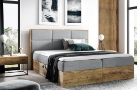 Boxspring postelja Wood2