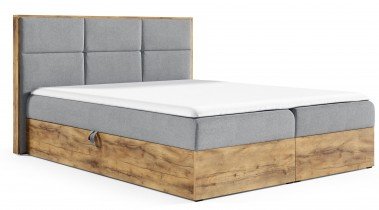 Meble Gruška - Boxspring postelja Wood2 - 200x200 cm