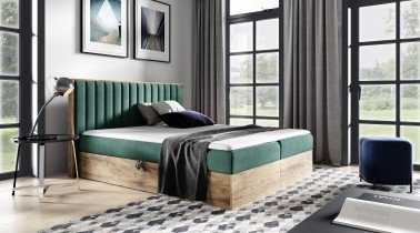 Meble Gruška - Boxspring postelja Wood4 - 120x200 cm
