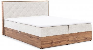 Meble Gruška - Boxspring postelja Wood 10 - 200x200 cm