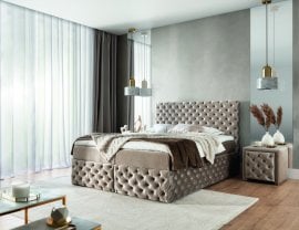 Boxspring postelja Castel - 200x200 cm