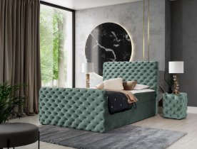 Meble Gruška - Boxspring postelja Chesterfield Lux - 120x200 cm
