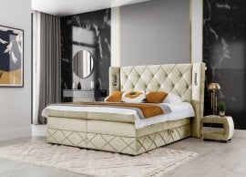 Boxspring postelja Focus Lux - 140x200 cm